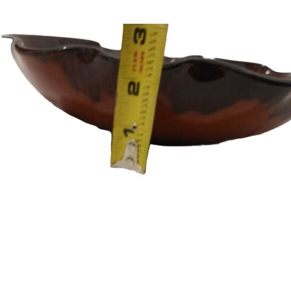 11" Spanish Pottery Swirl Hand Painted Bowl Glazed ARTSY Salad Nuts Candy Decor - Picture 12 of 16